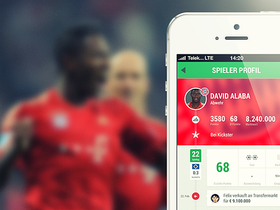 Player Profile - COBE Munich iOS Design