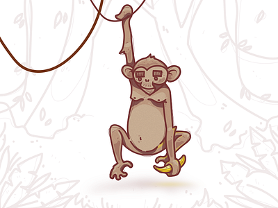 Ooo! Ooo! ape chimp cobe cobemunich illustration munich münchen ui ux