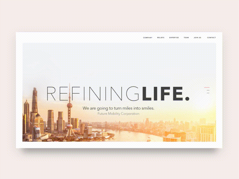 Navigation Concept web experience ux interface ui münchen munich cobe animation video