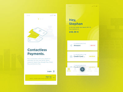 Wirecard Boon App app banking cobe design experience illustration interface ios money munich münchen onboarding transactions typography ui user interface ux web wirecard