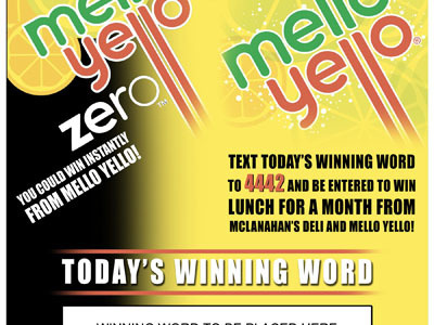 Mello Yello Promo instantly mello yellow winning yellow