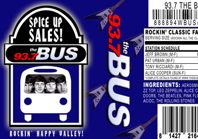 93.7 The BUS Spice Label 93.7 the bus classic label music rock spice