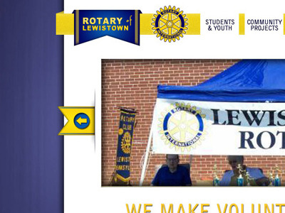 Rotary Club Website blue club rotary website yellow