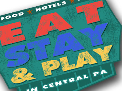 Eat Stay Play in Central PA central pa eat food fun hotels logo play stay