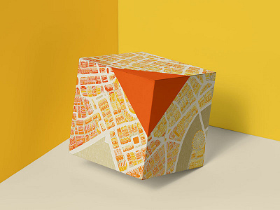 London Map for Square Box Packaging