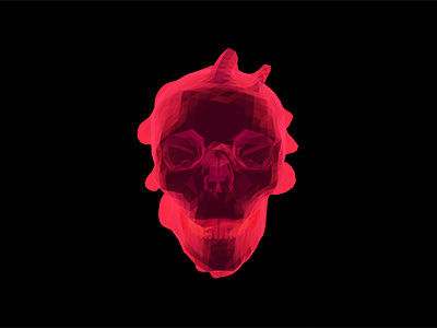 Wrapped Skull cinema4d dark skull visuals