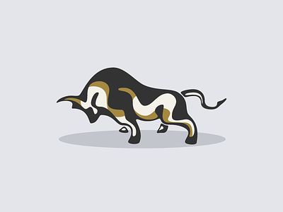 Bull branding identity illustration illustrator logo simple