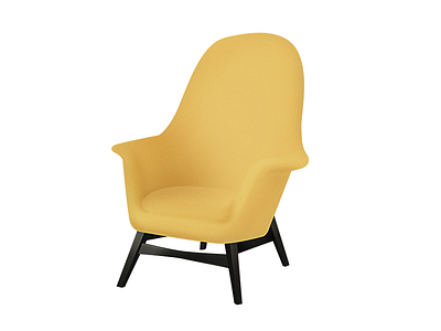 Yellow Chair chair furniture illustration ui ux