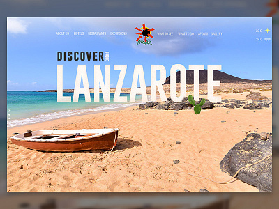 Lanzarote travel ui ux uxdesign website