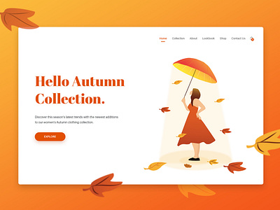 Autumn Collection appdesign branding card design fashion illustration product shop ui ux ux design vector