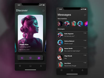 Neon Dating App Concept by Alina on Dribbble
