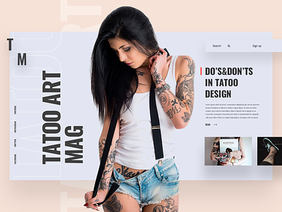 Tatoo Mag design ui uidesign ux web website