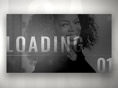 Loading screen for Oprah design loading page screen uidesign ux web website