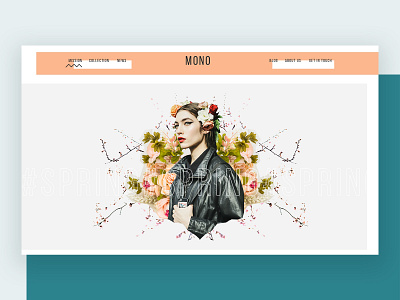 Mono - Website Concept design page screen uidesign web website