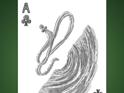 Ace of Clubs aka Ace of Aire ace of air ace of clubs deck of elements line linedetail magic card magic cards playing card playing cards poker card poker cards