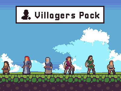 Free Villagers Pixel Art