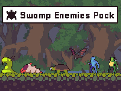 Swamp Enemies Sprite Sheets