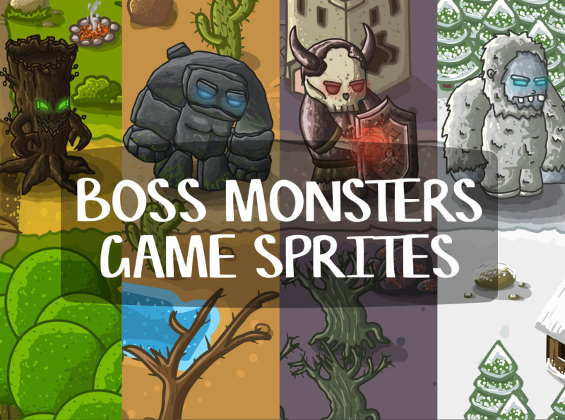 Boss Monster 2D Game Sprites by 2D Game Assets on Dribbble