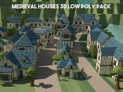 Free Medieval Houses 3D Models