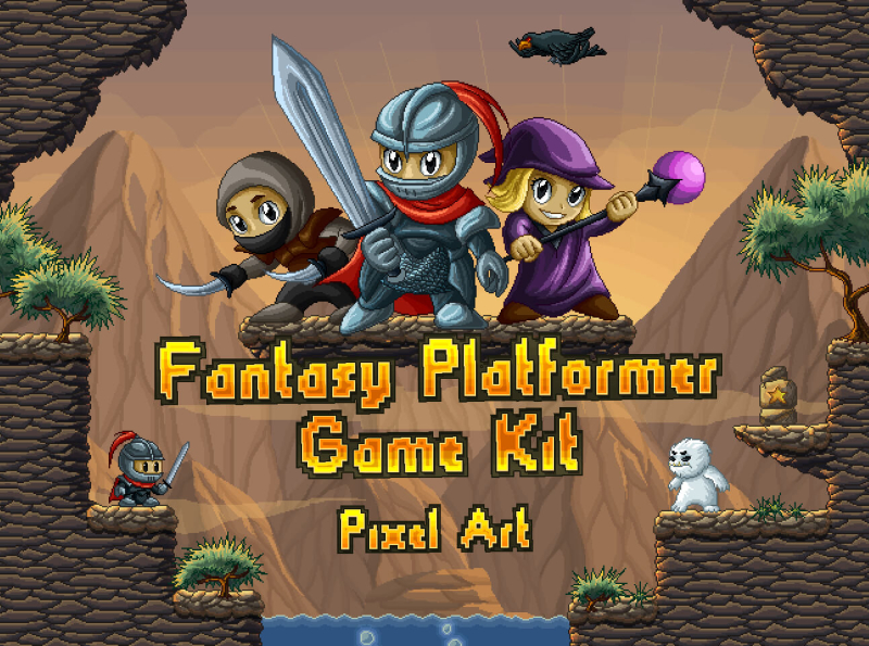 Platformer Game Kit Pixel Art 