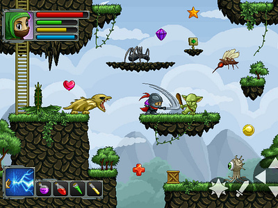 Platformer Game Kit Pixel Art 