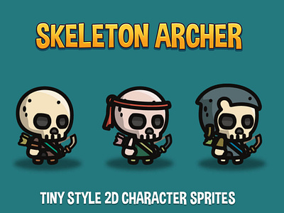 Skeleton Archer Tiny Style Sprites