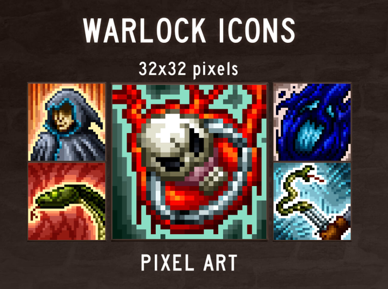 Fantasy 32x32 Icons Pixel Art Collection 