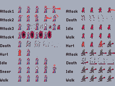 Demon Invasion Pixel Art Assets Pack by 2D Game Assets on Dribbble