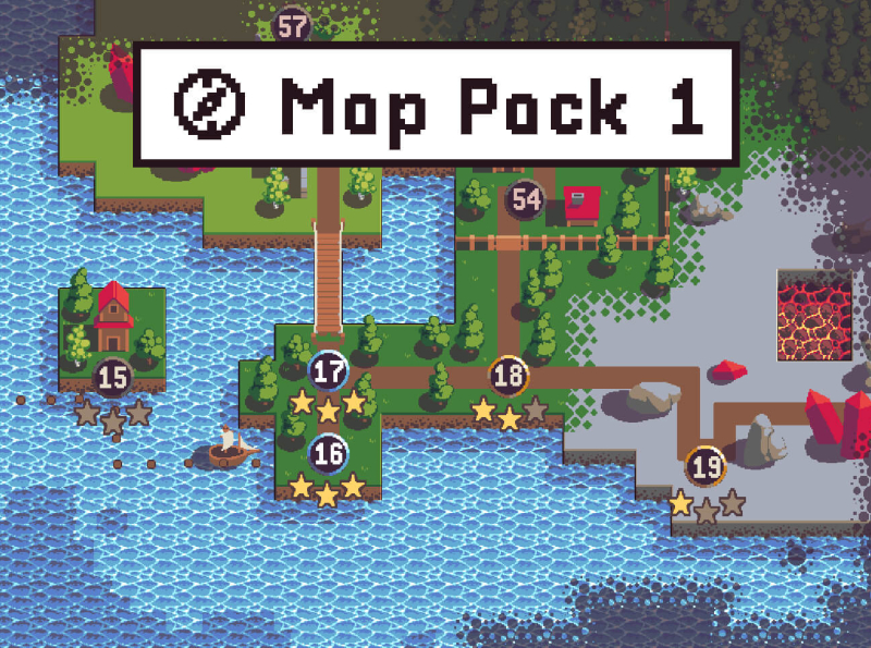 Free Level Map Pixel Art Assets Pack 