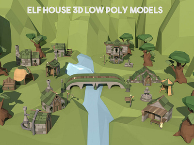 Free Elf House 3D Low Poly Pack