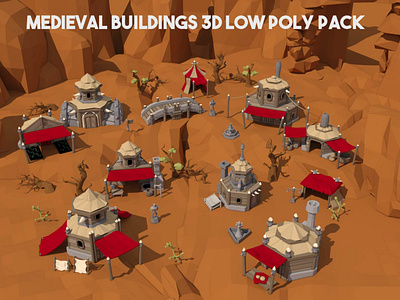 Orc Settlement 3D Low Poly Pack