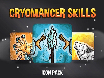 48 Cryomancer Skill RPG Icons