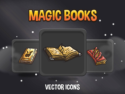 Magic Book Vector Game Icons craftpix gameassets gamedev icons indiedev