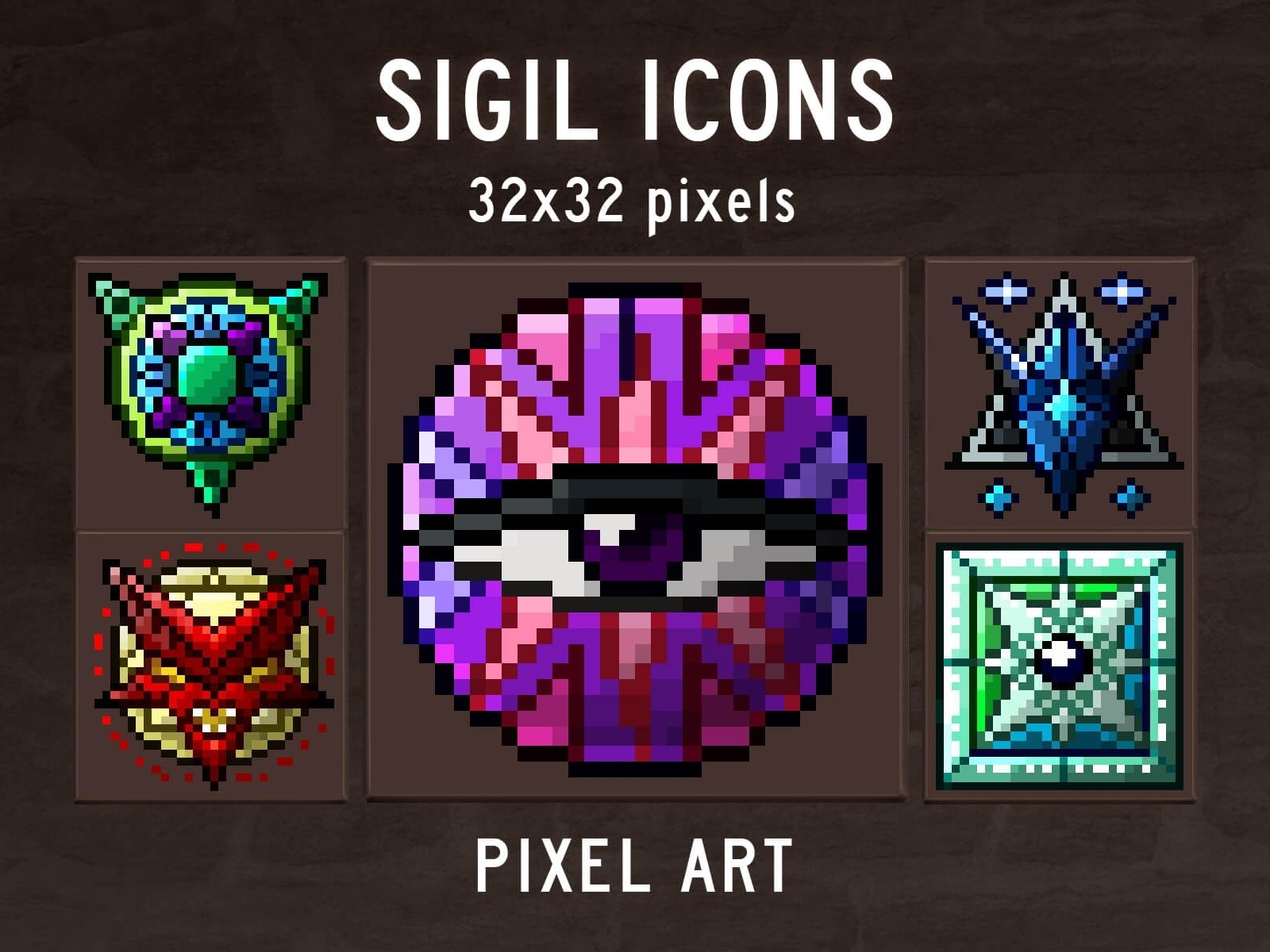 Resource RPG Icons 32x32 Pixel Art 