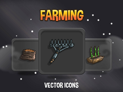 RPG Farming Game Icons craftpix gameassets gamedev icons indiedev