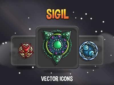 48 Sigil RPG Game Icons 2d game assets gamedev icons indie game indiedev rpg