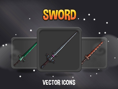 48 Sword RPG Icons