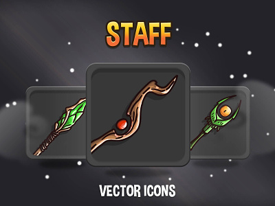 Staff Game Icons Pack