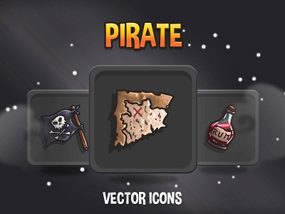 48 Pirate RPG Icons