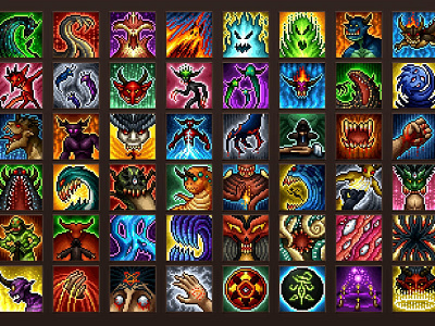 Necromancer Skill Pixel Art Icons by 2D Game Assets on Dribbble