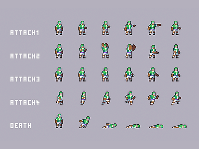 Free Bosses Pixel Art Sprite Sheet Pack by 2D Game Assets on Dribbble