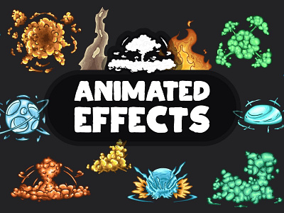 Free Animated Explosion Sprite Pack 2d animated art asset assets craftpix effect effects explosion explosions fire game gamedev indie pack set sets sprite sprites vector