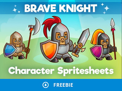 Free 2d Knight Character Sprites Sheets