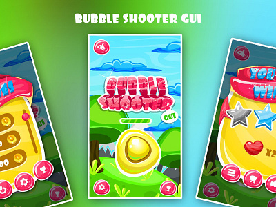 Bubble Shooter GUI bubble shooter gamedev gameinterface gui match3
