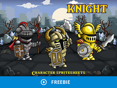 Free 2D Fantasy Knight Sprite character fantasy game gamedev gaming indie game knight rpg sprite superhero tower defence