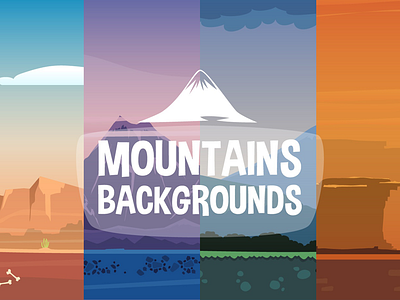 2D Game Mountain Backgrounds background game game design gamedev gaming ios platformer run unity