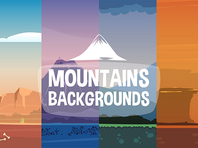 2D Game Mountain Backgrounds