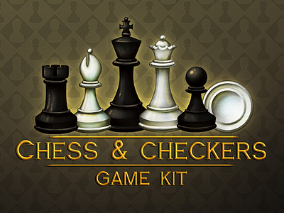 Chess and Checkers 2D Game Kit 2d checkers chess game kits gamedev