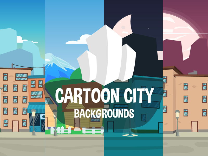2d City Game Background