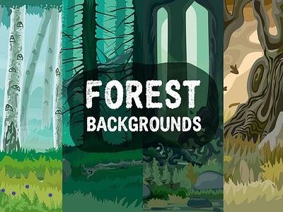 Forest Backgrounds 2d backgrounds game game design gamedev gaming ios platformer run unity